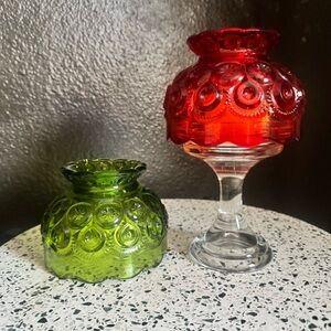 L.E. Smith Moon and Stars Fairy Lamp